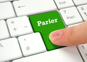 clavier touche verte parier